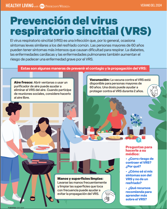 Una Vida Saludable Con VRS (Healthy Living With RSV – Summer/Fall 2024)