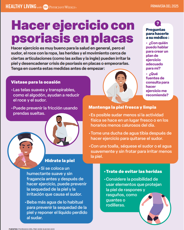 Una Vida Saludable Con Psoriasis en Placas (Healthy Living With Plaque Psoriasis – Spring 2025)