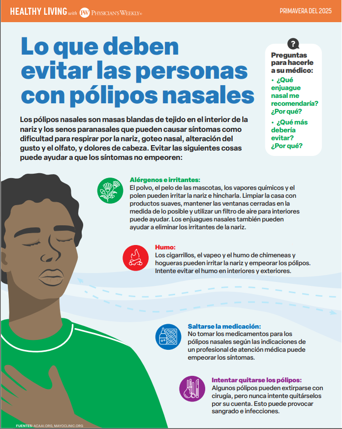 Una Vida Saludable Con Pólipos Nasales (Healthy Living With Nasal Polyps – Spring 2025)