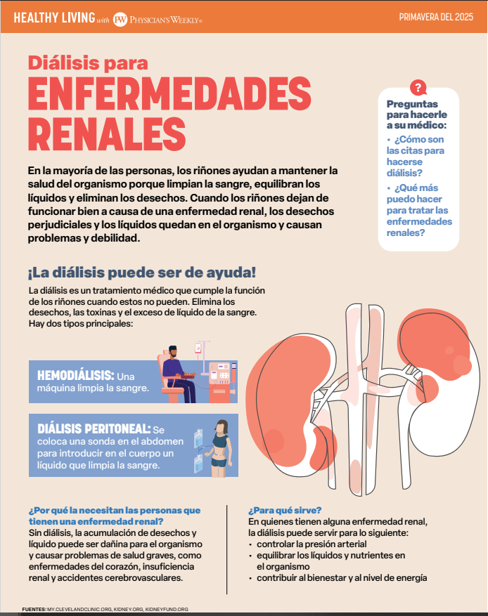 Una Vida Saludable Con Physician’s Weekly – Diálisis para la enfermedad renal (Healthy Living With Physician’s Weekly – Dialysis for Kidney Disease Spring 2025)